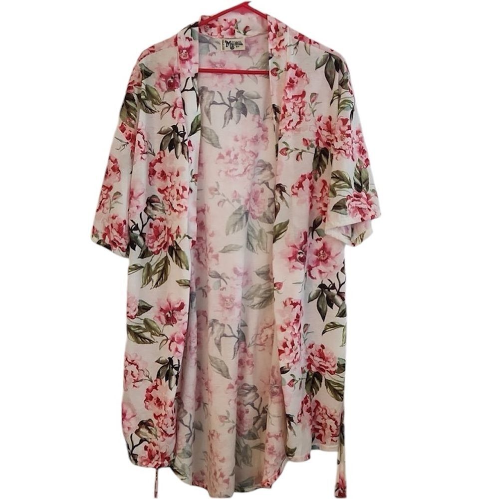 Show Me Your Mumu Pink Floral Brie Garden Of Blooms Robe O/S